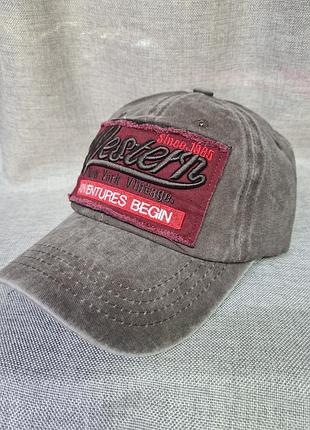 Бейсболка хлопок варенка, коричневая бейсболка, винтажная бейсболка, мужская бейсболка