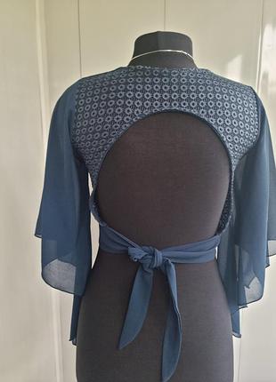 Pronto moda топ блузка с открытой спиной италия с-м