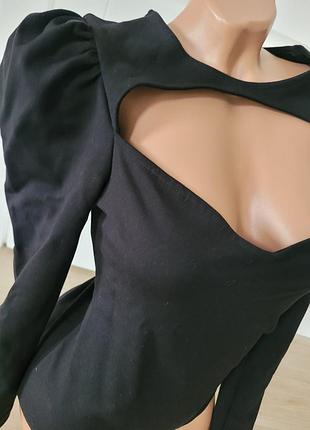 Очень красивая кофта с вырезом / рукава фонарики/ боди