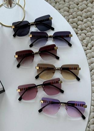 Очки женские под бренд без оправы 400