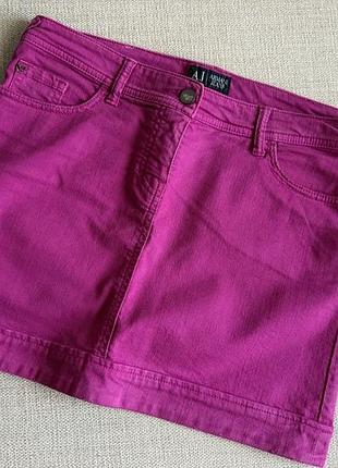 Юбка armani jeans, юбка армани фуксия