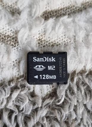 Карта памяти 128 мб sandisk m2 4.09/9.20 сандиск