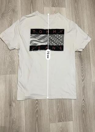 Футболка чоловіча біла tommy hilfiger