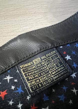 Чорні шкіряні черевики tommy hilfiger, шкіряні ботильони, ботинки tommy hilfiger, босоножк...