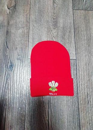 Шапка красная для мальчика до 5 лет