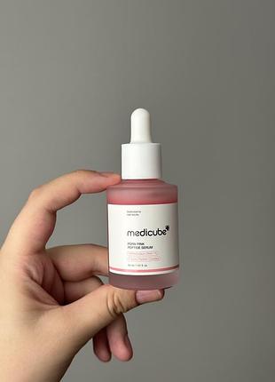 Відновлювальна сироватка з молекулами днк та рожевими пептидами medicube pdrn pink peptide serum