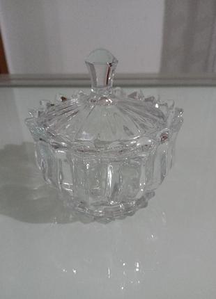 Сахарница стеклянная из италии