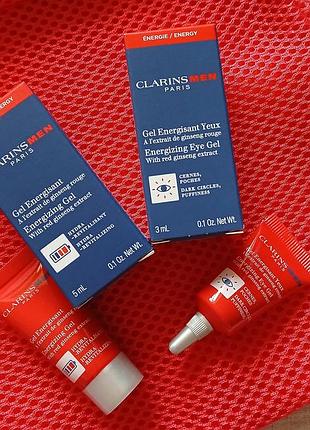 Набір мініатюр для чоловіків clarins men крем під очі і гель для обличчя