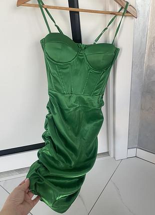 Плаття корсет атлас