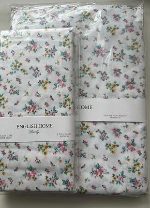 Комплект постельного белья набор наволочки и простынь english home турция хлопок