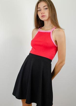 Женская майка хлопок/вискоза bershka