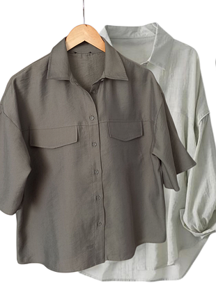 Стильна сорочка прямого,вільного крою c&a