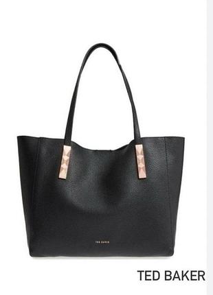 Ted baker шопер. из натуральной кожи