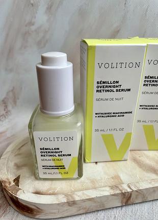 Нічна сироватка з ретинолом ніацинамідом volition beauty semillon overnight retinol serum