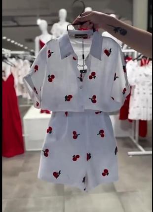 Летний костюм из льна, 🍒 шорти, сорочка, льон, рубашка