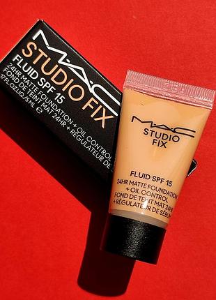M.a.c studio fix fluid spf 15 тональна основа 5 ml (оригінал)