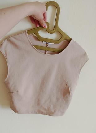 Топ zara бежевого кольору