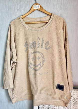 Шикарний італійській легкий світшот оверсайз