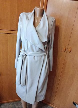 Платье-пальто на запах р. 16 new look