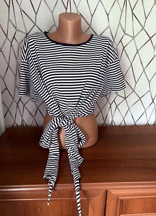 Футболка жіноча укорочена натуральна тканина розмір s zara коттон кроп-топ