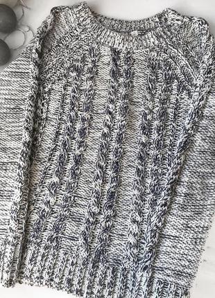 Хлопковый свитер/кофта/джемпер из крупной вязки gap2 фото