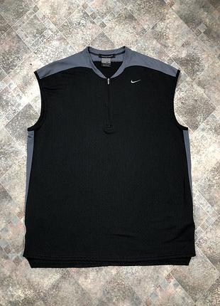 Спортивная черная мужская винтажная майка nike sphere