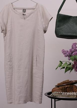 Льняное повседневное платье manor