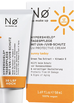 Сонцезахисний крем з екстрактом зеленого чаю nø cosmetics gesichtscreme hypershield lsf 30, 50 ml