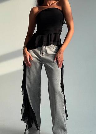 Топ с воланами