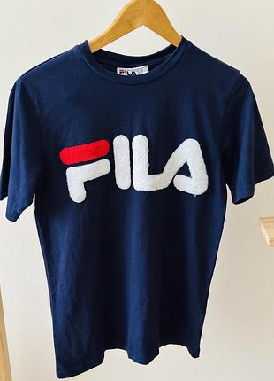 Футболка fila з обʼємним логотипом 100% коттон