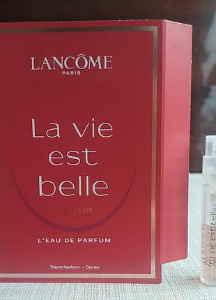 La vie est belle l'elixir, lancome, пробник
