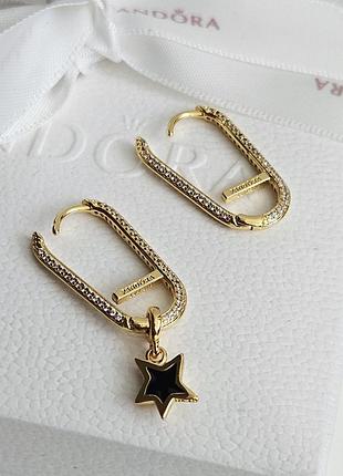 Срібні сережки pandora me pave shine 269682c01 підвіска в комплекті ...