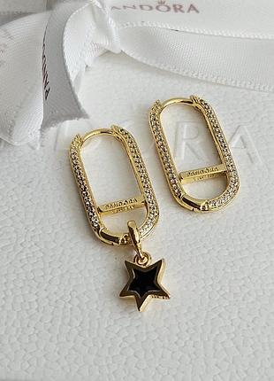 Серебряные серьги pandora me pave shine 269682c01 подвеска в комплекте