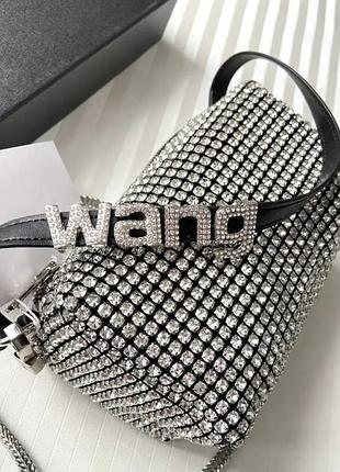 Сумка клатч кроссбоди, alexander wang, міні сумка , сумка із діамантів, сумка с кристаллами