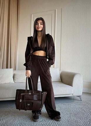 Костюм трійка ц кольорах, плюш велюр