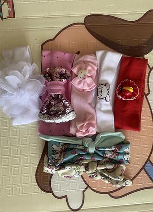 Дитячі повʼязки на голову для дівчинки