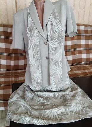 Костюм 2-ка (блуза+юбка) р.12 (48-50) " bonmarche" румыния