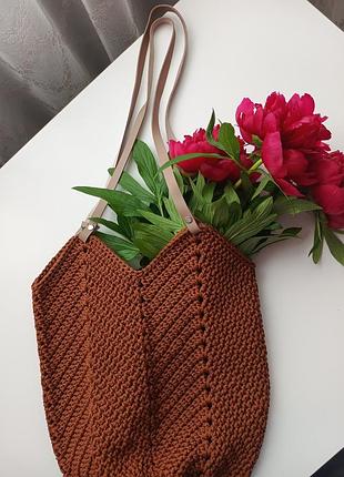 Сумка вязаная. ручная работа