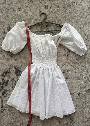 Плаття літнє біле ажурне 5