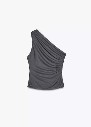 Топ zara сірого кольору