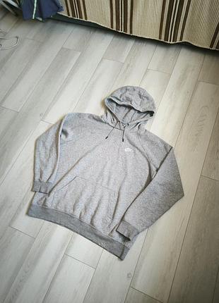 nike light hoodie сіре чоловіче толстовка худі