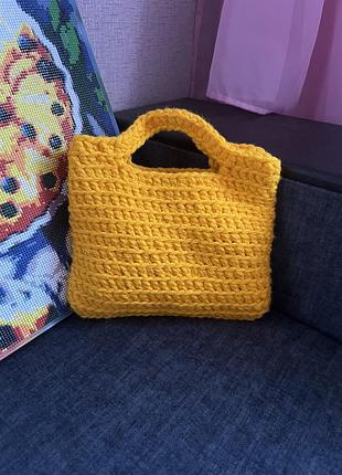 Сумка вʼязана жіноча