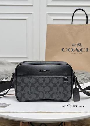 Сумка барсетка чоловіча сумка на подарунок coach в подарунковій коробці 💛