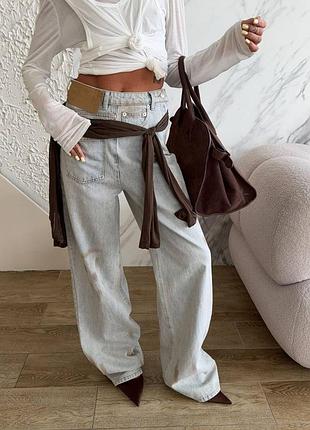 Блакитні джинси maison margiela преміум люкс