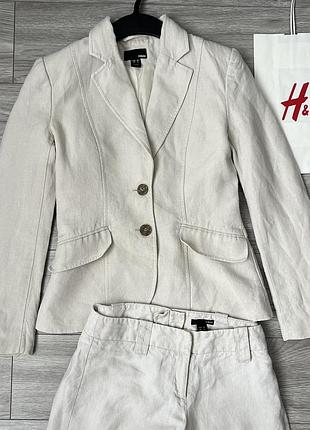 Костюм брючний h&m льон 100%