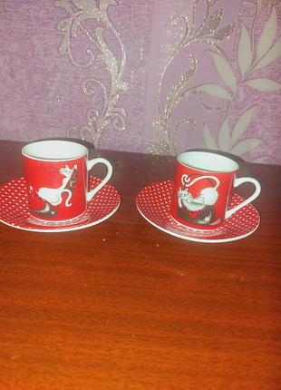 Кофейные наборы 2 штуки.80 мл.