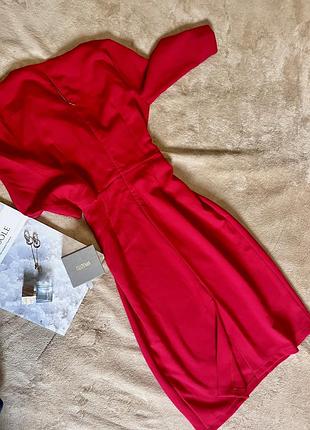Червона жіноча,класична сукня бренду vovk