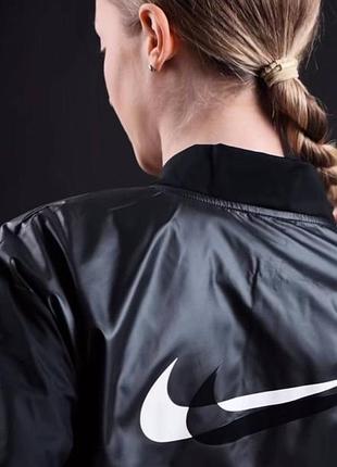 Жіночий бомбар nike вітровка куртка з великим логотипом ,adidas,puma4 фото