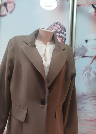 Легкий демисезонный пиджак большого размера