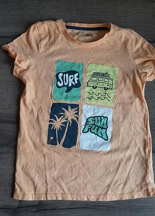 Яскрава літня футболка для хлопчика хб 100% котон little kids трендовий принт